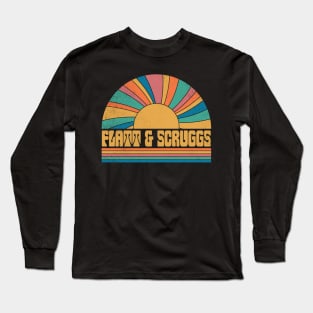 Graphic Scruggs Proud Name Distressed Birthday Retro Style Long Sleeve T-Shirt